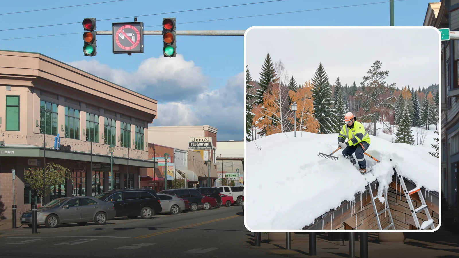 Roof Access Snow Clearing in Monroe, Snohomish County, WA - We clear snow from rooftop access points, ladders, and hatches so maintenance and emergency crews can safely reach equipment...