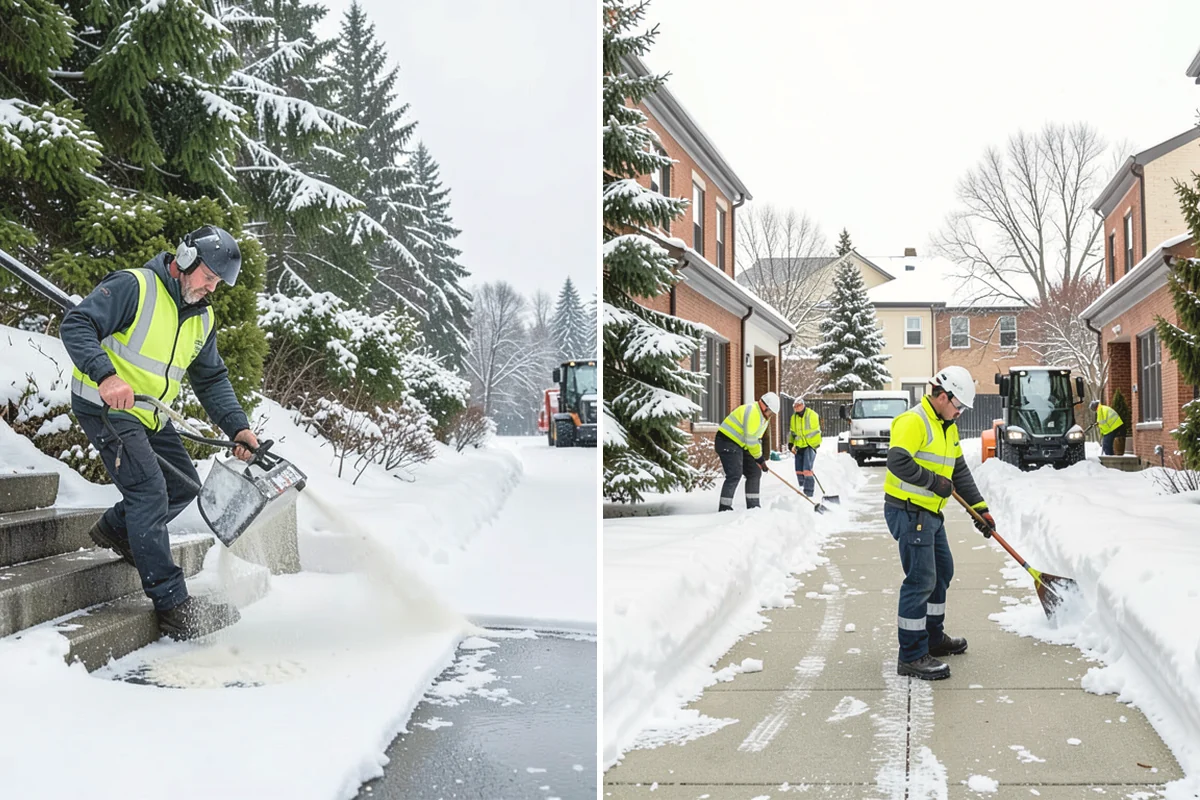 Roof Access Snow Clearing in Monroe, Snohomish County, WA - We assess the access route, ladder, and hatch condition