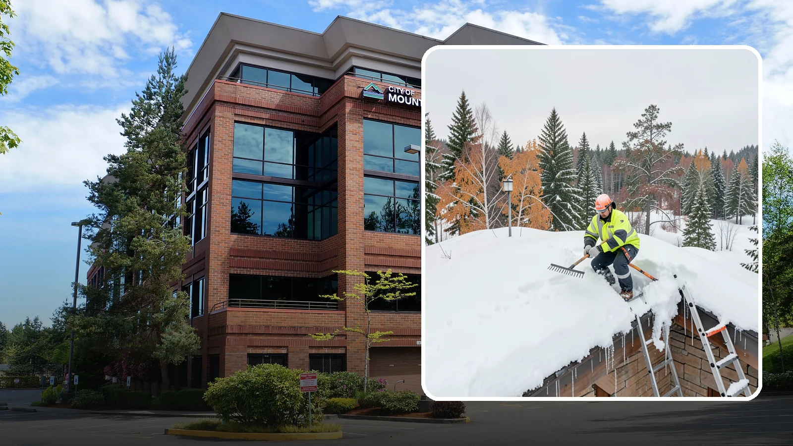 Roof Access Snow Clearing in Mountlake Terrace, Snohomish County, WA - We clear snow from rooftop access points, ladders, and hatches so maintenance and emergency crews can safely reach equipment...