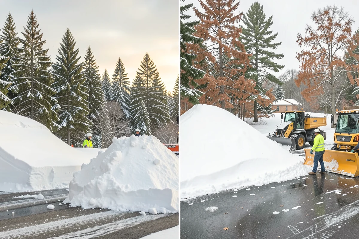 Roof Access Snow Clearing in Mountlake Terrace, Snohomish County, WA - We assess the access route, ladder, and hatch condition