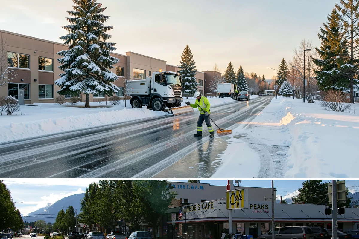 Roof Access Snow Clearing in North Bend, King County, WA - Roof access clearing is most needed after the heavy, wet snowfalls that occasionally blanket the lowlands from December through...