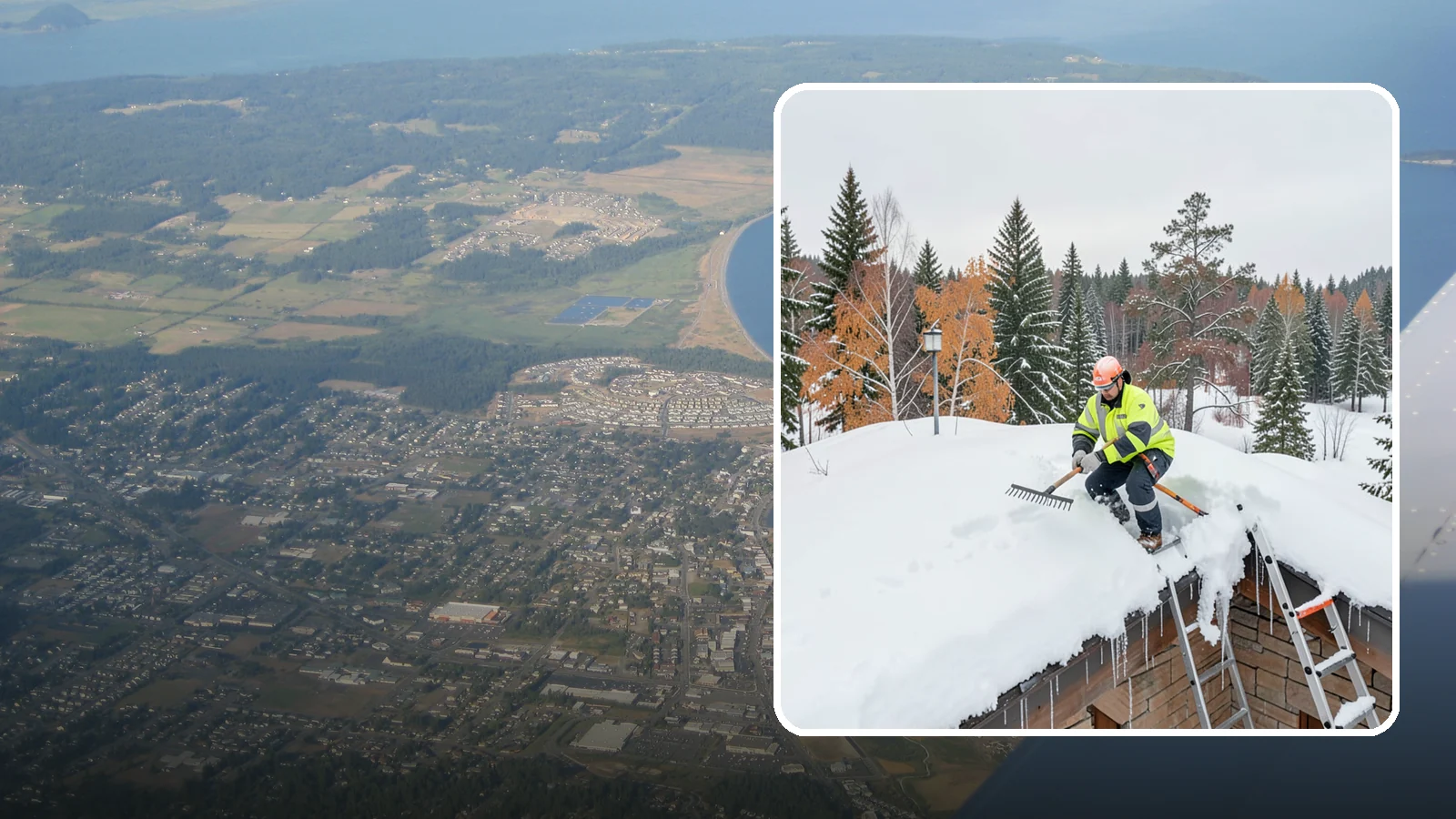 Roof Access Snow Clearing in Oak Harbor, Island County, WA - We clear snow from rooftop access points, ladders, and hatches so maintenance and emergency crews can safely reach equipment...