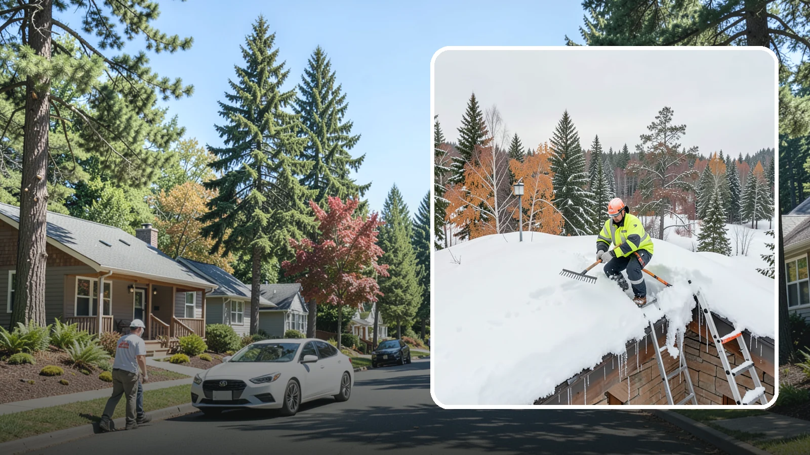 Roof Access Snow Clearing in Orting, Pierce County, WA - We clear snow from rooftop access points, ladders, and hatches so maintenance and emergency crews can safely reach equipment...