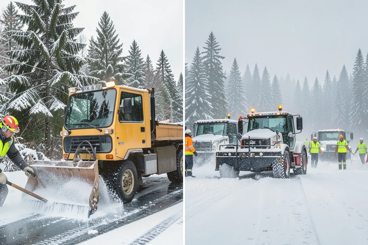 Roof Access Snow Clearing in Orting, Pierce County, WA - We assess the access route, ladder, and hatch condition