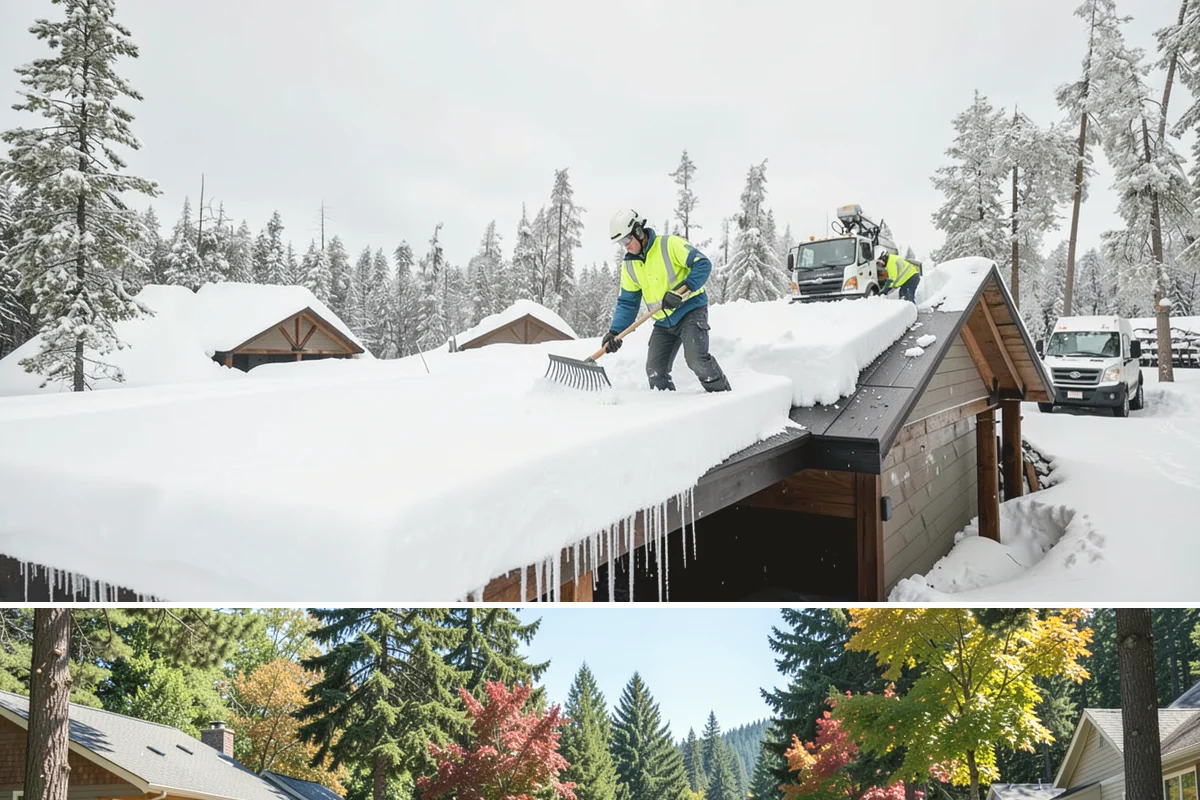 Roof Access Snow Clearing in Orting, Pierce County, WA - Roof access clearing is most needed after the heavy, wet snowfalls that occasionally blanket the lowlands from December through...