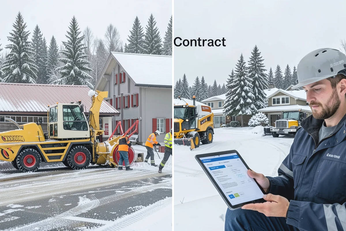 Roof Access Snow Clearing in Renton, King County, WA - We assess the access route, ladder, and hatch condition