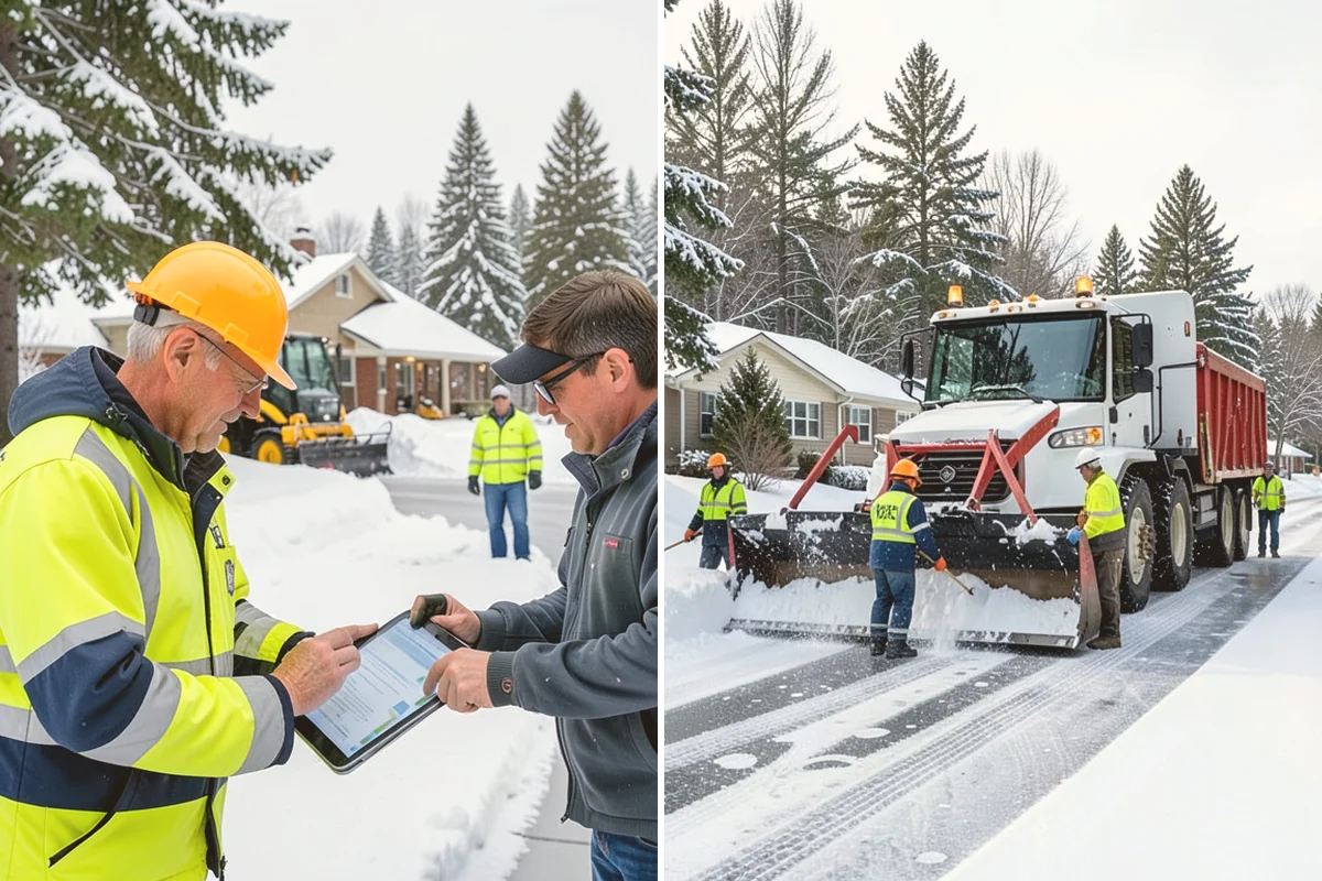 Roof Access Snow Clearing in Sammamish, King County, WA - We assess the access route, ladder, and hatch condition