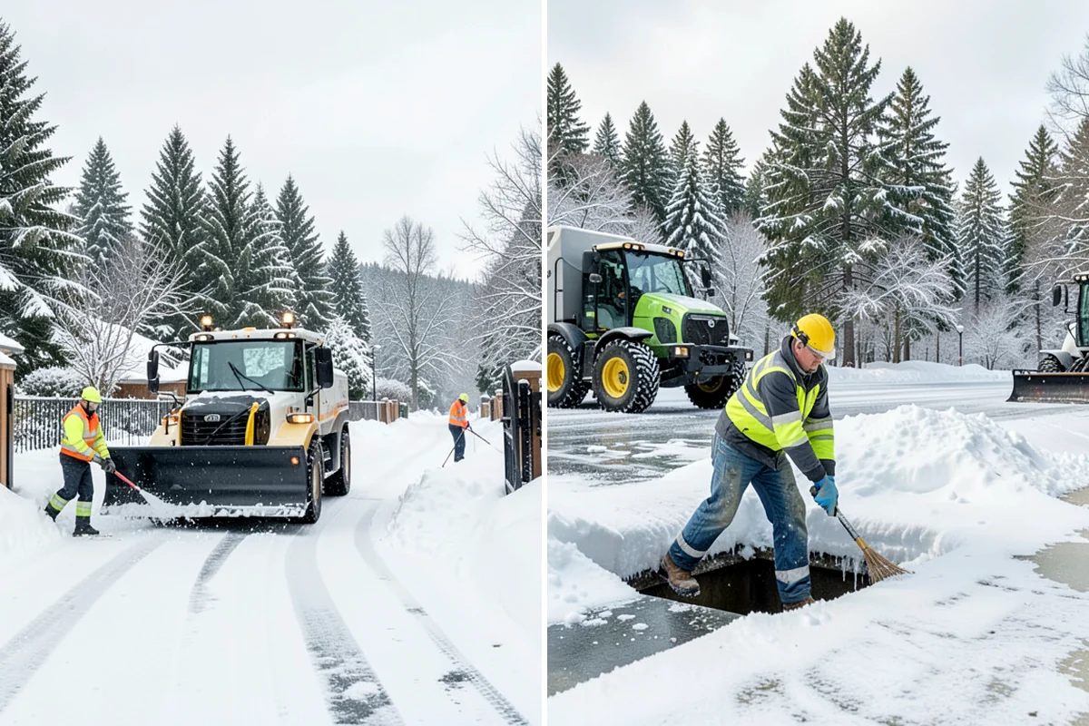 Roof Access Snow Clearing in Seattle, King County, WA - We assess the access route, ladder, and hatch condition
