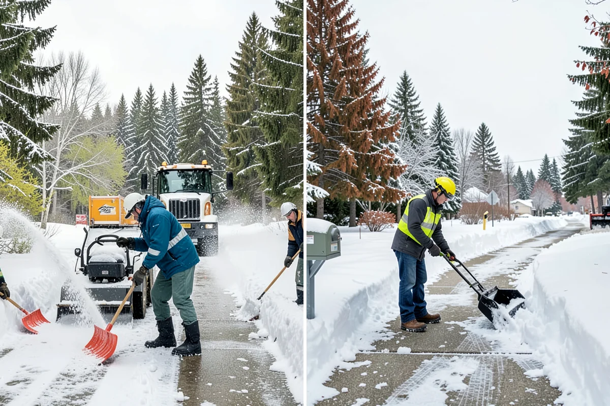 Roof Access Snow Clearing in Snoqualmie, King County, WA - We assess the access route, ladder, and hatch condition