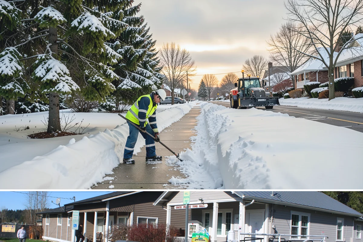 Roof Access Snow Clearing in South Prairie, Pierce County, WA - Roof access clearing is most needed after the heavy, wet snowfalls that occasionally blanket the lowlands from December through...