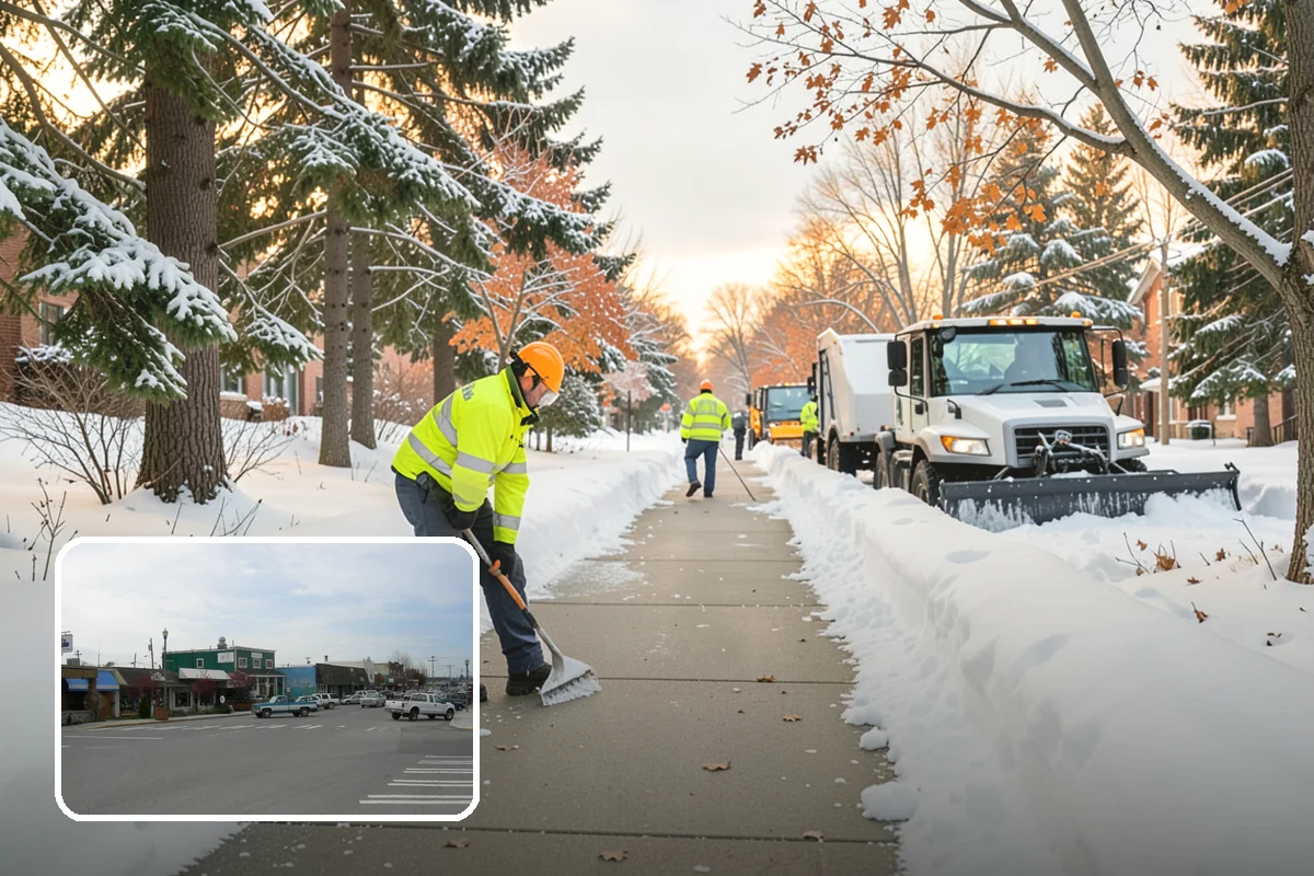 Roof Access Snow Clearing in Stanwood, Snohomish County, WA - Keeps rooftop equipment serviceable through winter