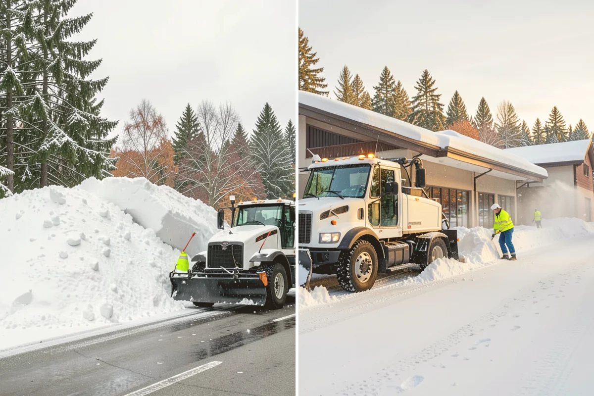 Roof Access Snow Clearing in Stanwood, Snohomish County, WA - We assess the access route, ladder, and hatch condition
