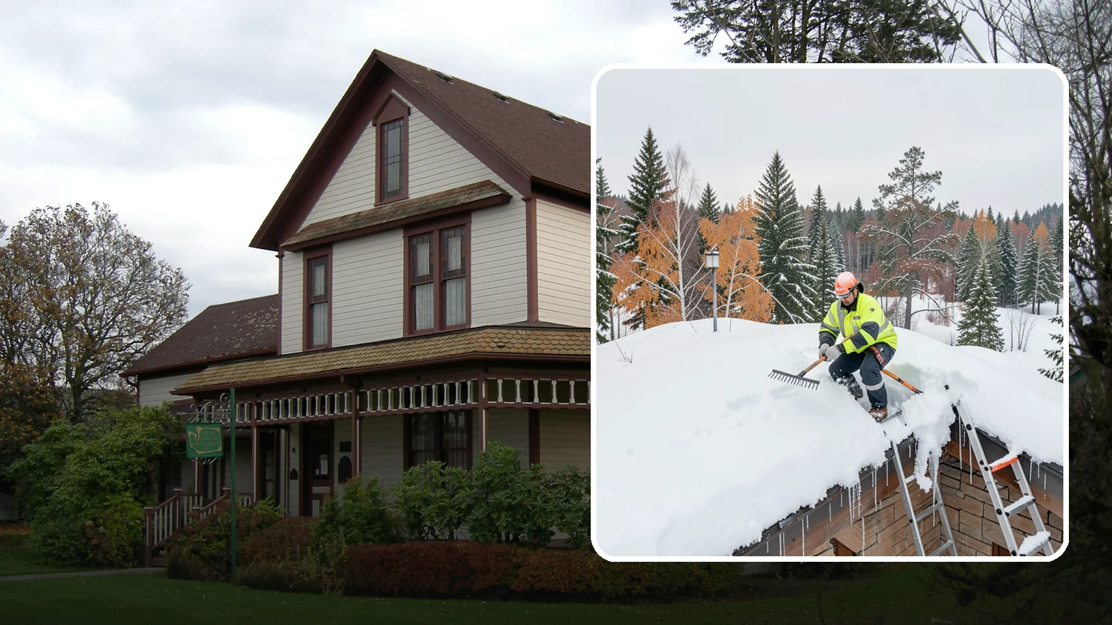 Roof Access Snow Clearing in Sumner, Pierce County, WA - We clear snow from rooftop access points, ladders, and hatches so maintenance and emergency crews can safely reach equipment...