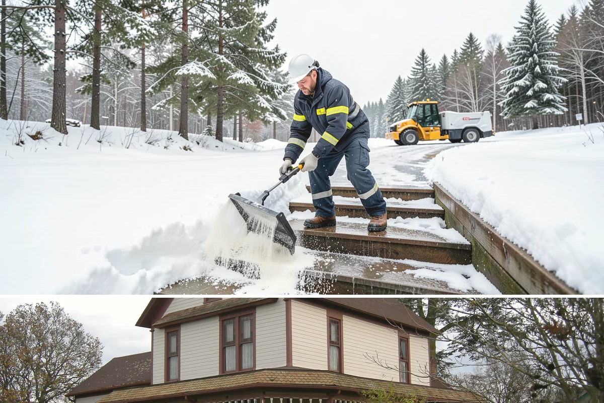 Roof Access Snow Clearing in Sumner, Pierce County, WA - Roof access clearing is most needed after the heavy, wet snowfalls that occasionally blanket the lowlands from December through...