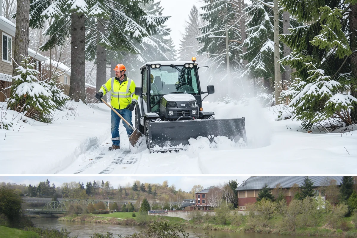 Roof Access Snow Clearing in Tukwila, King County, WA - Roof access clearing is most needed after the heavy, wet snowfalls that occasionally blanket the lowlands from December through...