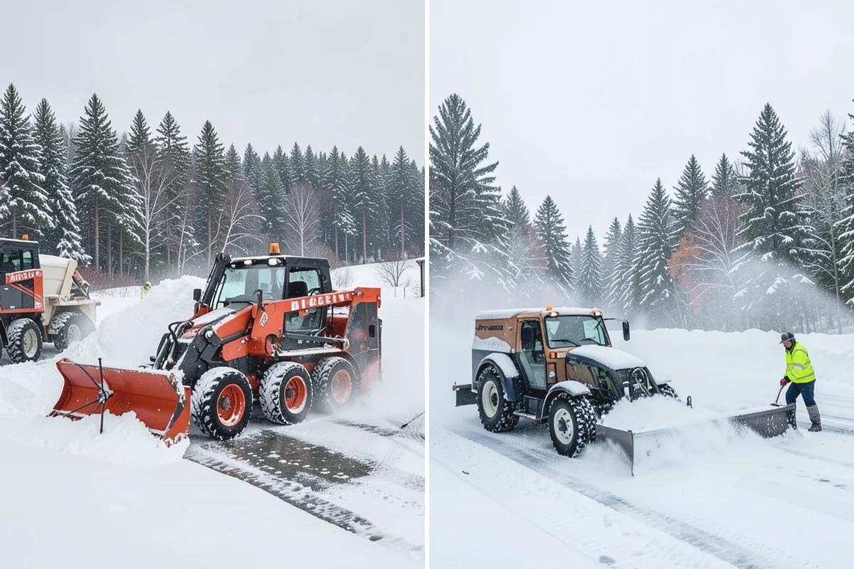 Roof Access Snow Clearing in Wilkeson, Pierce County, WA - We assess the access route, ladder, and hatch condition