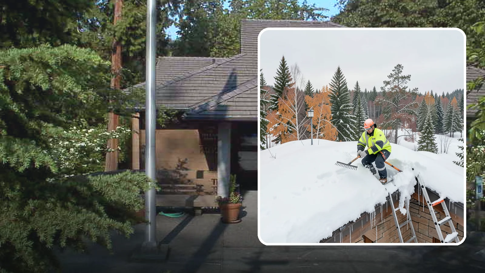 Roof Access Snow Clearing in Yarrow Point, King County, WA - We clear snow from rooftop access points, ladders, and hatches so maintenance and emergency crews can safely reach equipment...