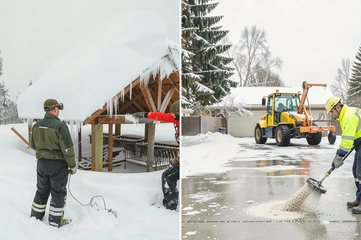 Roof Edge Clearing in Algona, King County, WA - Identify overhangs above doors and walkways