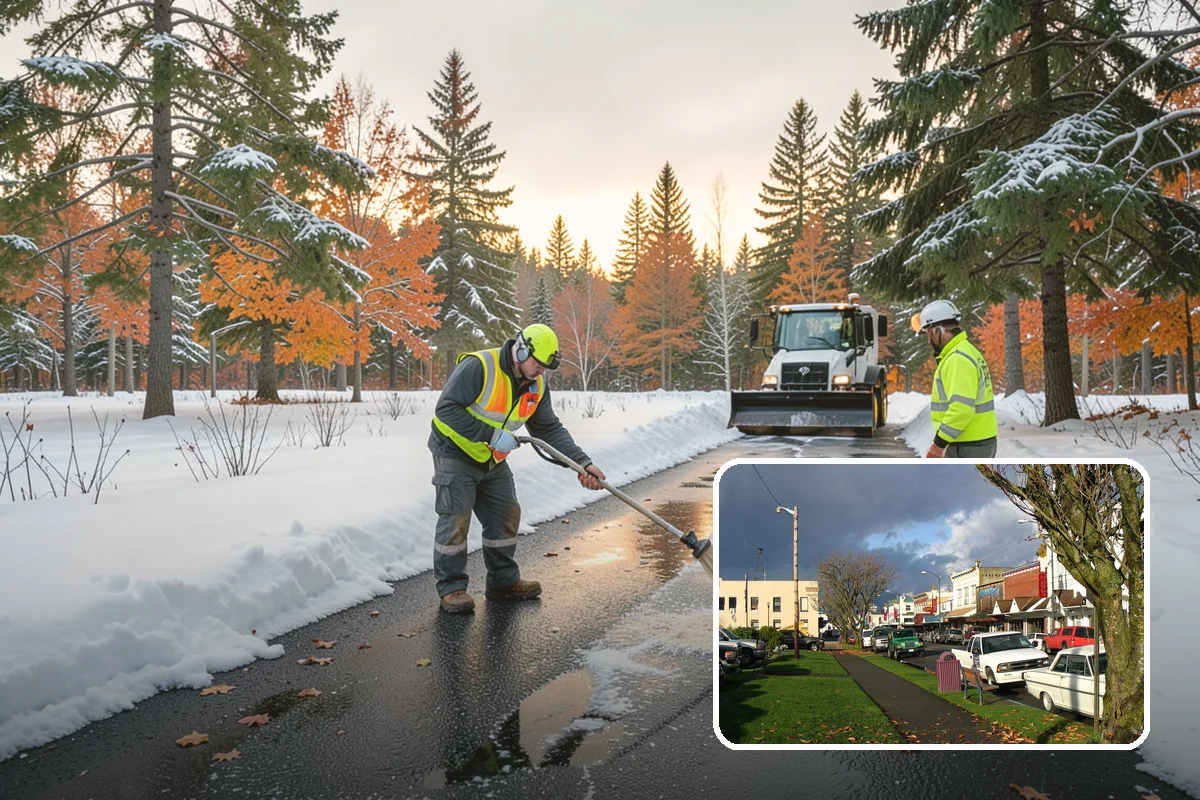 Roof Edge Clearing in Arlington, Snohomish County, WA - Removes falling-snow and icicle hazards over entrances