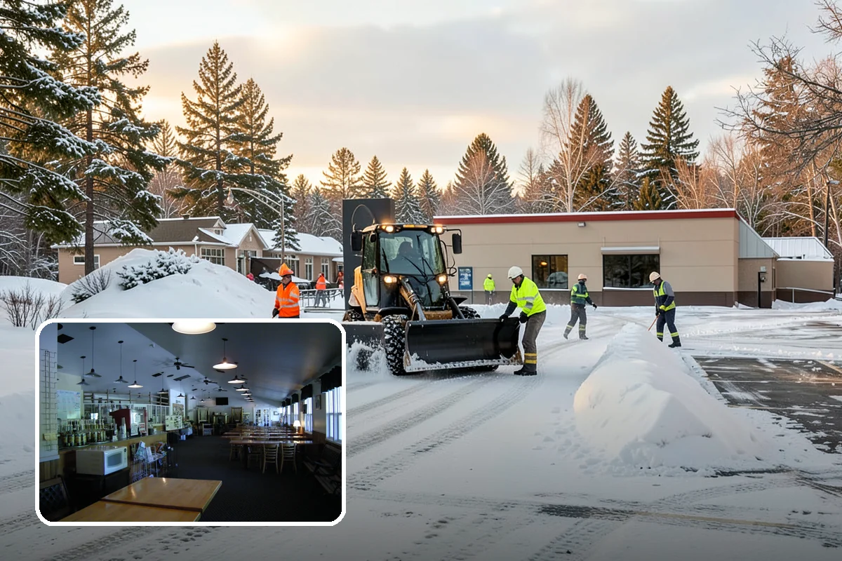 Roof Edge Clearing in Black Diamond, King County, WA - Removes falling-snow and icicle hazards over entrances