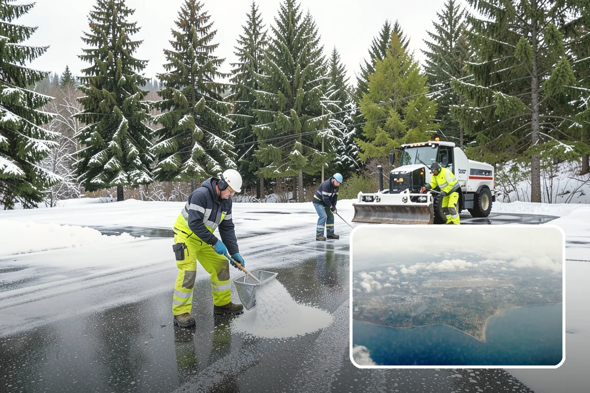 Roof Edge Clearing in Burien, King County, WA - Removes falling-snow and icicle hazards over entrances