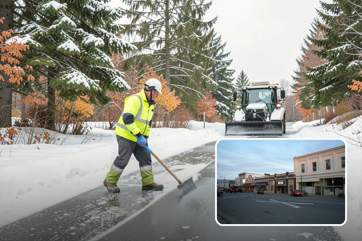 Roof Edge Clearing in Burlington, Skagit County, WA - Removes falling-snow and icicle hazards over entrances