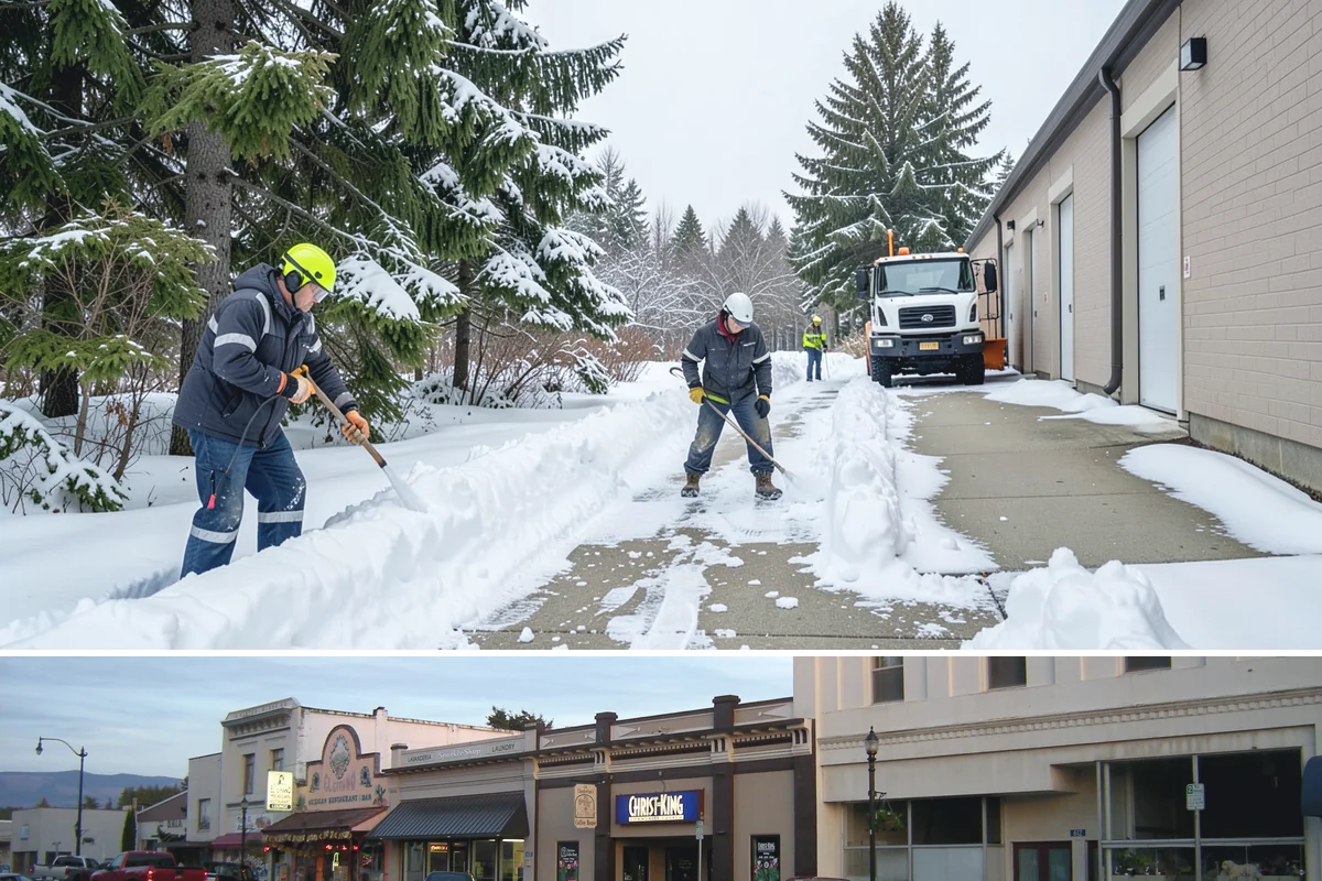 Roof Edge Clearing in Burlington, Skagit County, WA - Roof edge clearing matters most during thaws when warming loosens snow and icicles over the entrances people use every day.