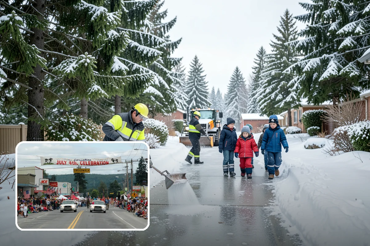 Roof Edge Clearing in Carnation, King County, WA - Removes falling-snow and icicle hazards over entrances