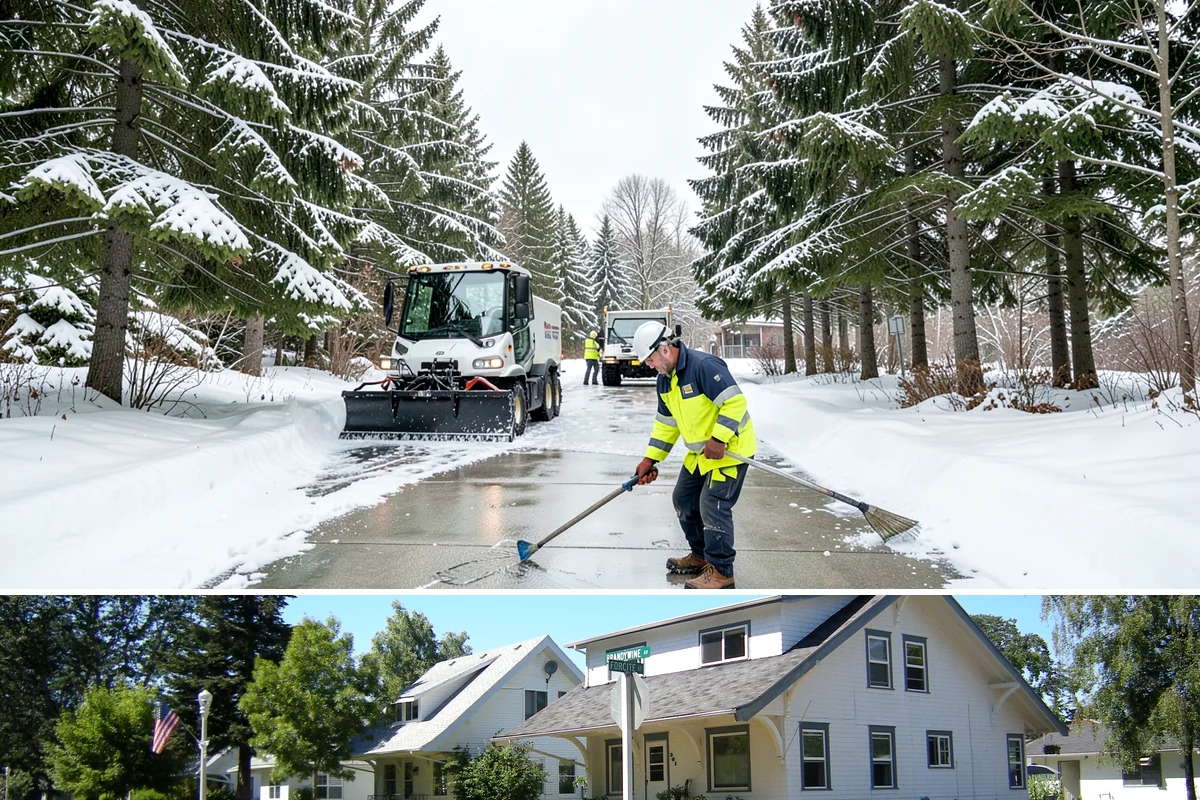Roof Edge Clearing in DuPont, Pierce County, WA - Roof edge clearing matters most during thaws when warming loosens snow and icicles over the entrances people use every day.