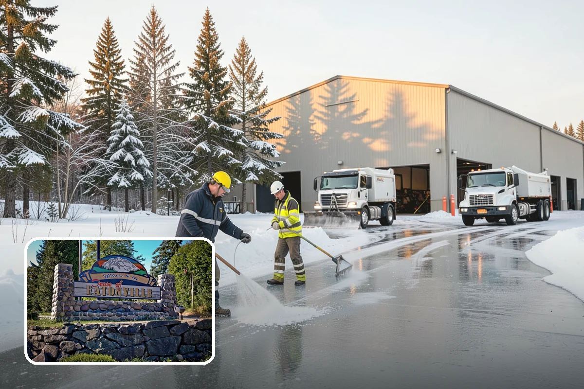 Roof Edge Clearing in Eatonville, Pierce County, WA - Removes falling-snow and icicle hazards over entrances