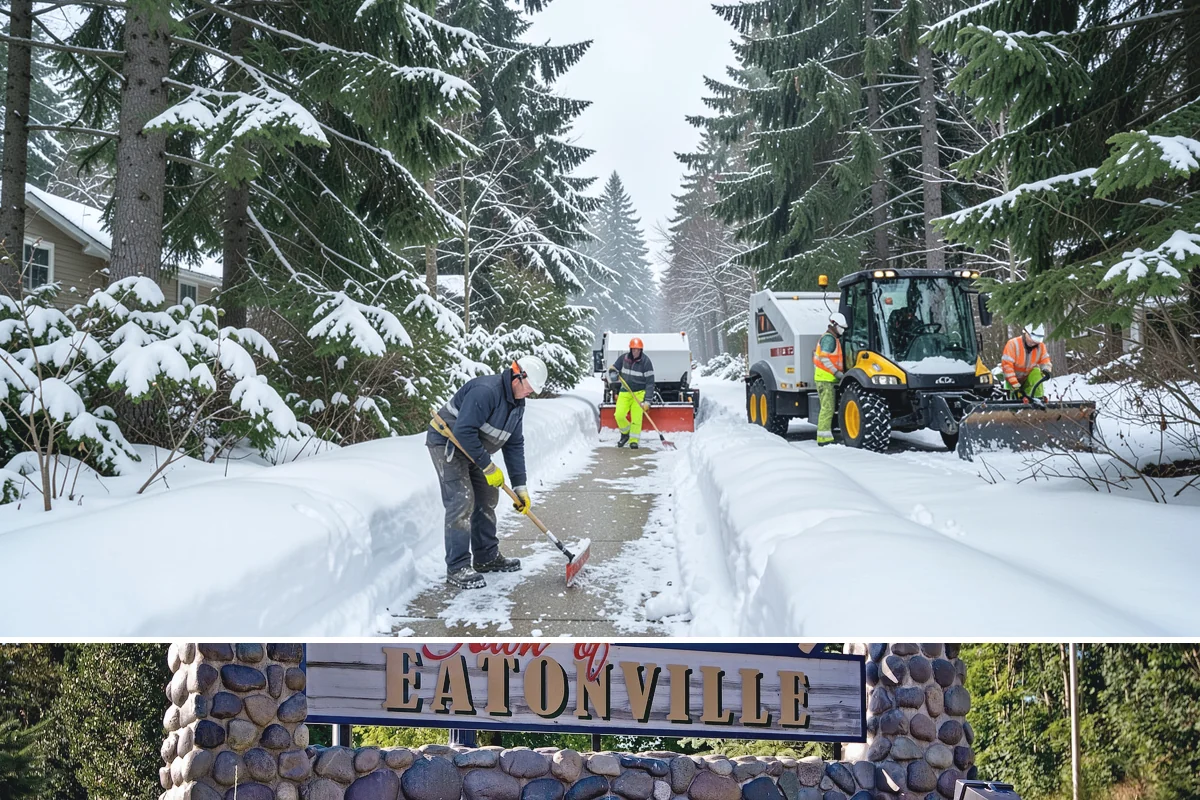 Roof Edge Clearing in Eatonville, Pierce County, WA - Roof edge clearing matters most during thaws when warming loosens snow and icicles over the entrances people use every day.