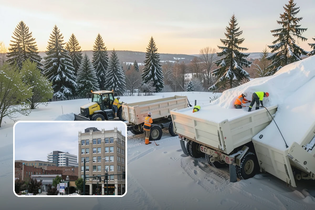 Roof Edge Clearing in Everett, Snohomish County, WA - Removes falling-snow and icicle hazards over entrances