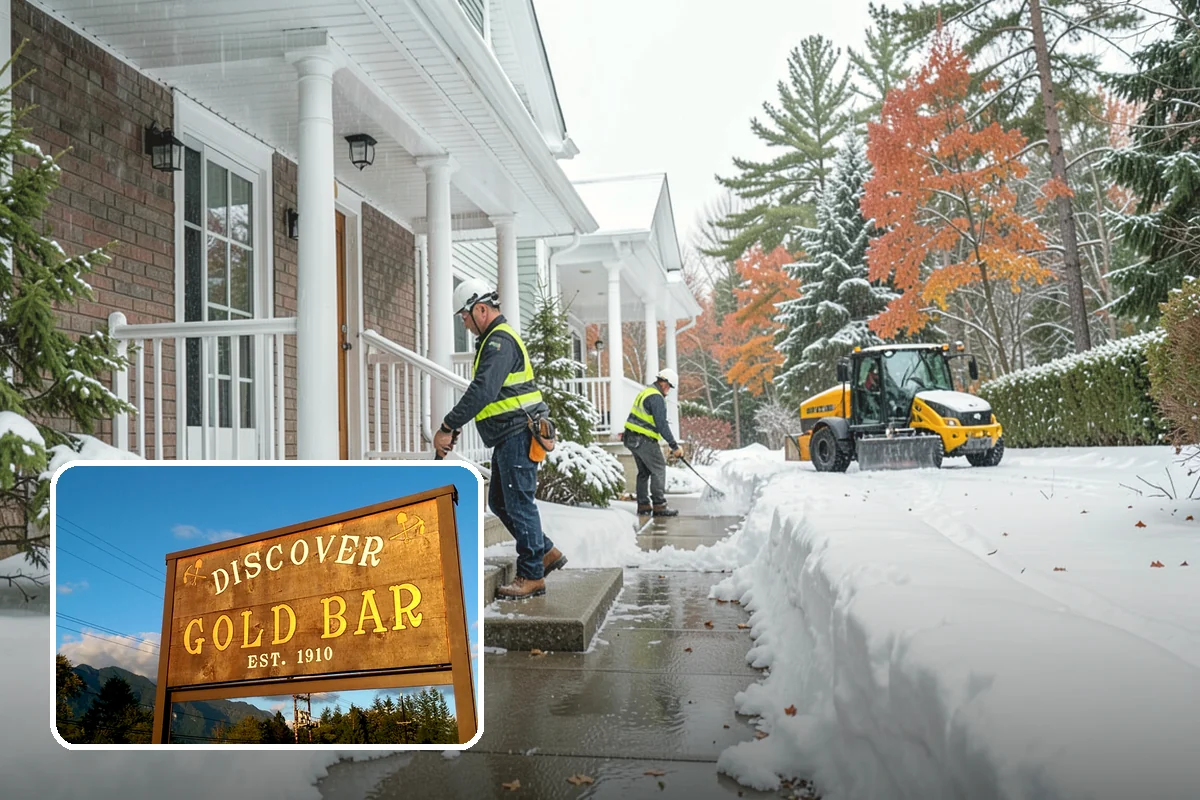Roof Edge Clearing in Gold Bar, Snohomish County, WA - Removes falling-snow and icicle hazards over entrances