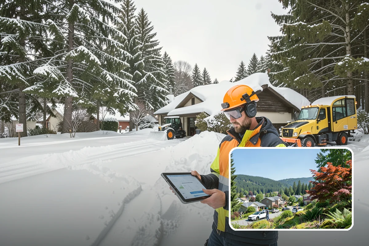 Roof Edge Clearing in Index, Snohomish County, WA - Removes falling-snow and icicle hazards over entrances