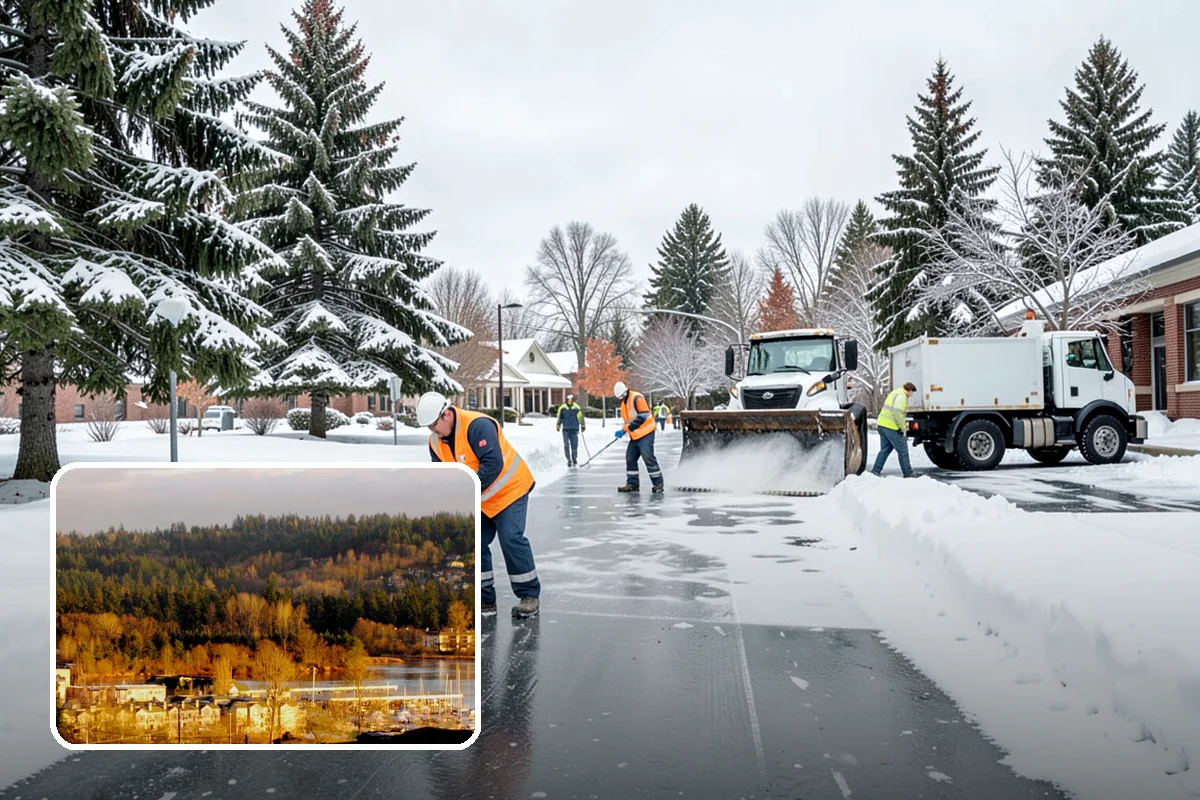 Roof Edge Clearing in Kenmore, King County, WA - Removes falling-snow and icicle hazards over entrances