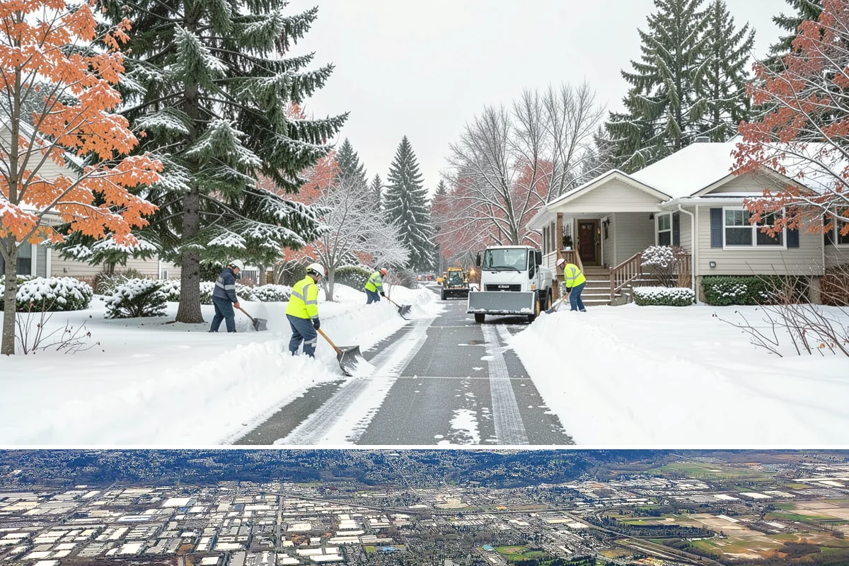 Roof Edge Clearing in Kent, King County, WA - Roof edge clearing matters most during thaws when warming loosens snow and icicles over the entrances people use every day.