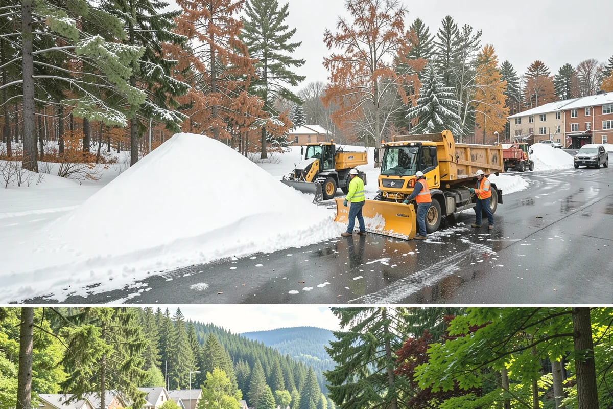 Roof Edge Clearing in Lake Forest Park, King County, WA - Roof edge clearing matters most during thaws when warming loosens snow and icicles over the entrances people use every day.
