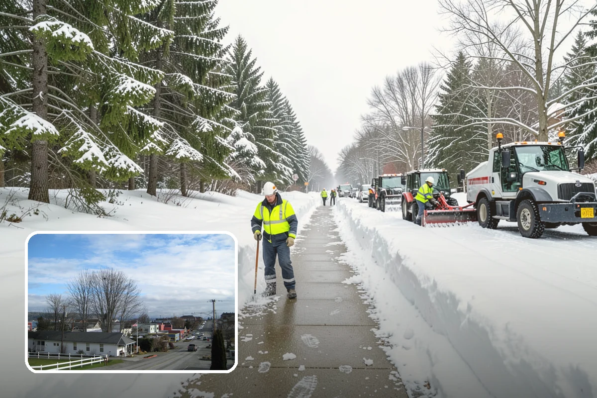 Roof Edge Clearing in Langley, Island County, WA - Removes falling-snow and icicle hazards over entrances