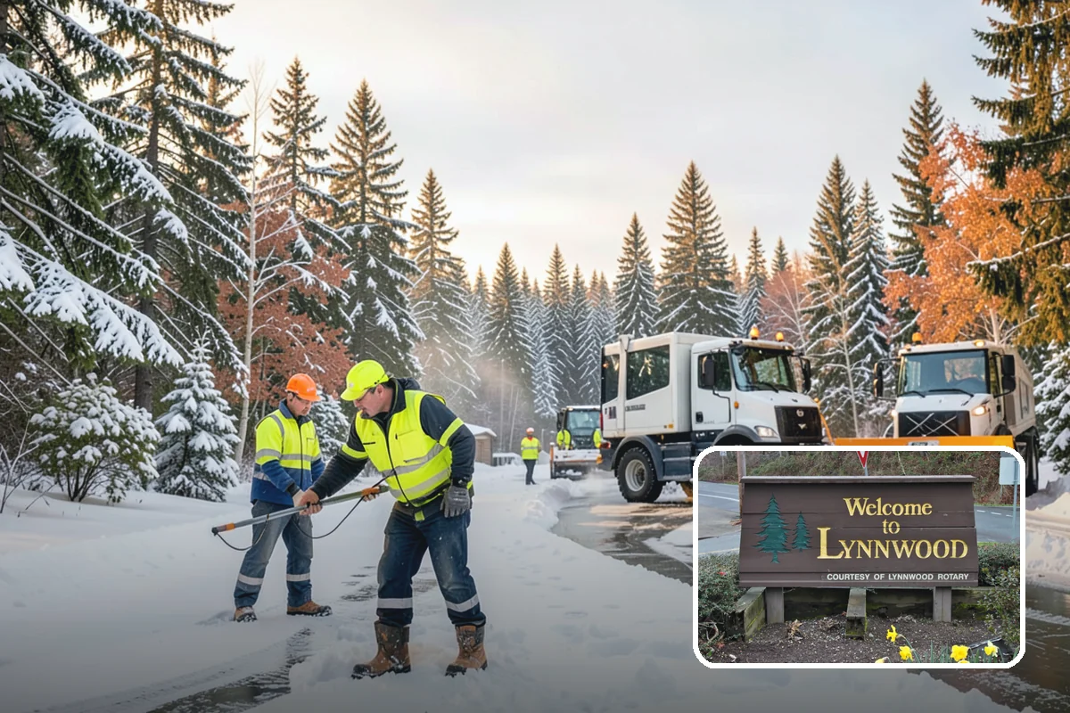 Roof Edge Clearing in Lynnwood, Snohomish County, WA - Removes falling-snow and icicle hazards over entrances