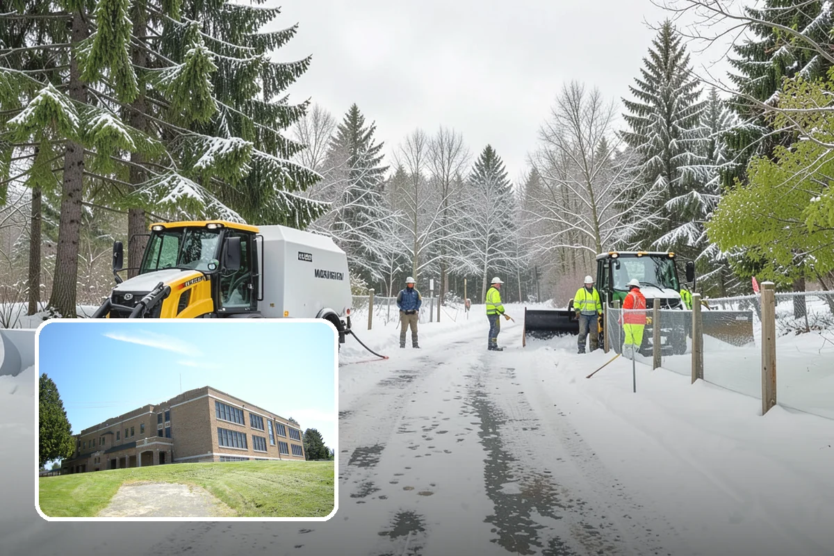 Roof Edge Clearing in Maple Valley, King County, WA - Removes falling-snow and icicle hazards over entrances
