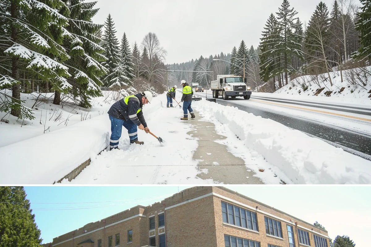 Roof Edge Clearing in Maple Valley, King County, WA - Roof edge clearing matters most during thaws when warming loosens snow and icicles over the entrances people use every day.