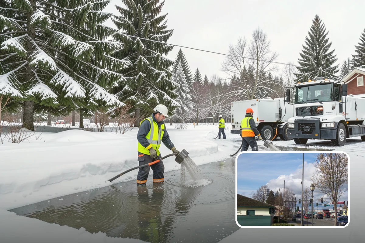 Roof Edge Clearing in Marysville, Snohomish County, WA - Removes falling-snow and icicle hazards over entrances