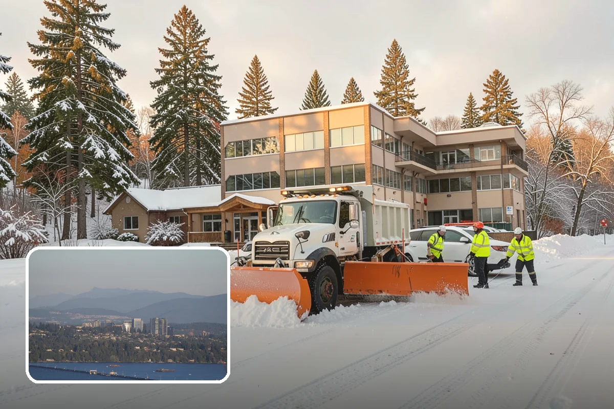 Roof Edge Clearing in Medina, King County, WA - Removes falling-snow and icicle hazards over entrances