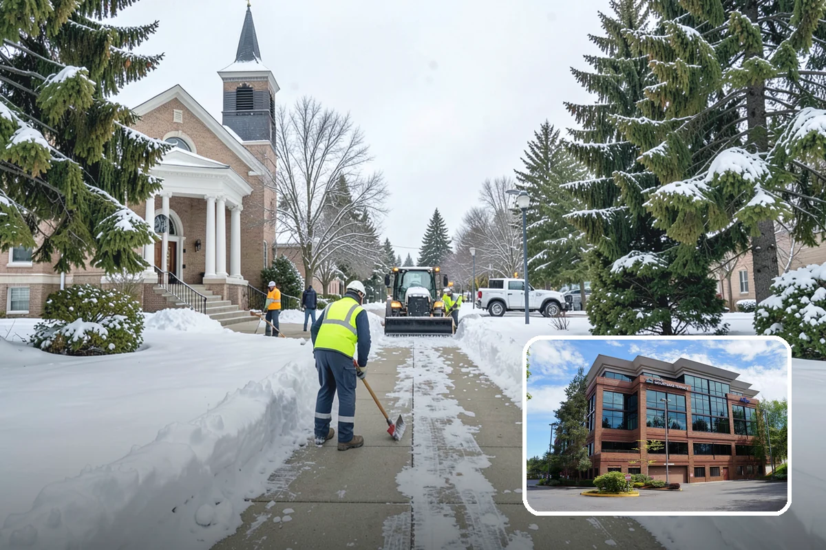 Roof Edge Clearing in Mountlake Terrace, Snohomish County, WA - Removes falling-snow and icicle hazards over entrances