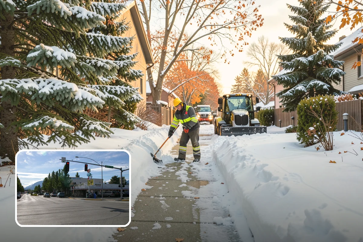 Roof Edge Clearing in North Bend, King County, WA - Removes falling-snow and icicle hazards over entrances