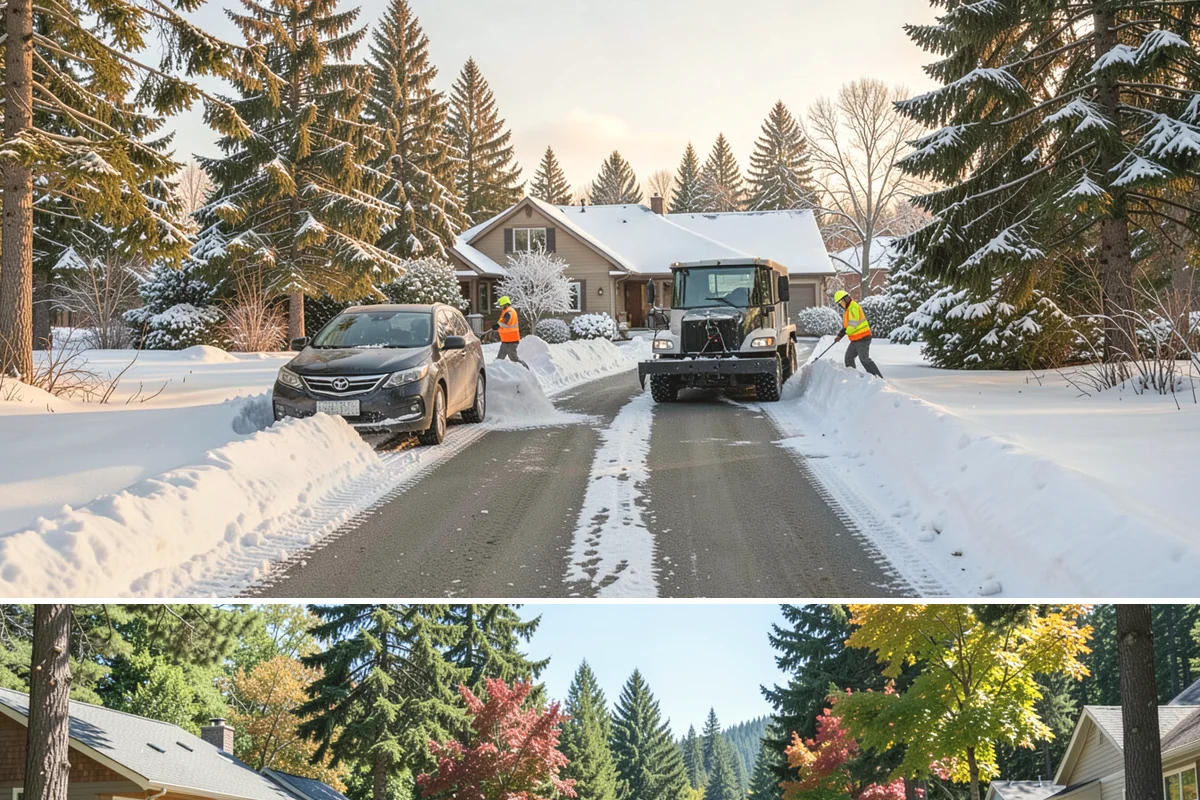 Roof Edge Clearing in Orting, Pierce County, WA - Roof edge clearing matters most during thaws when warming loosens snow and icicles over the entrances people use every day.