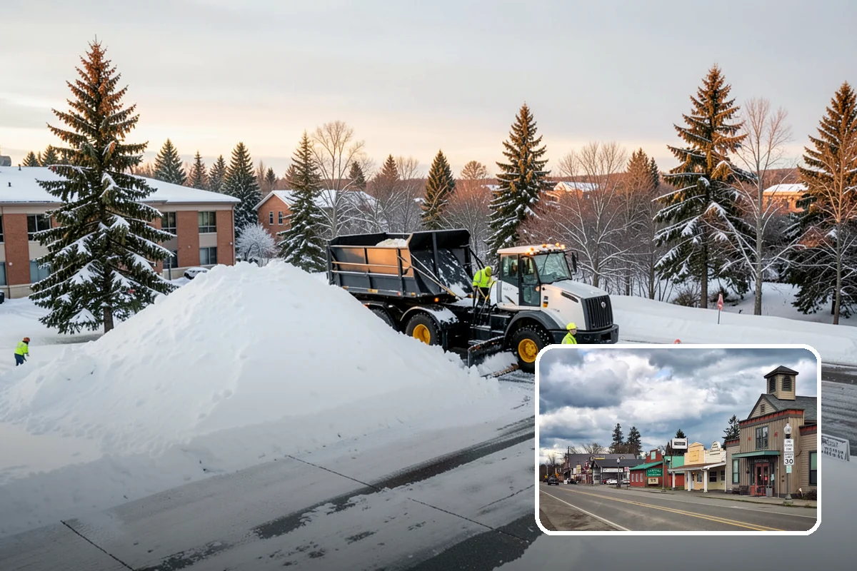 Roof Edge Clearing in Roy, Pierce County, WA - Removes falling-snow and icicle hazards over entrances