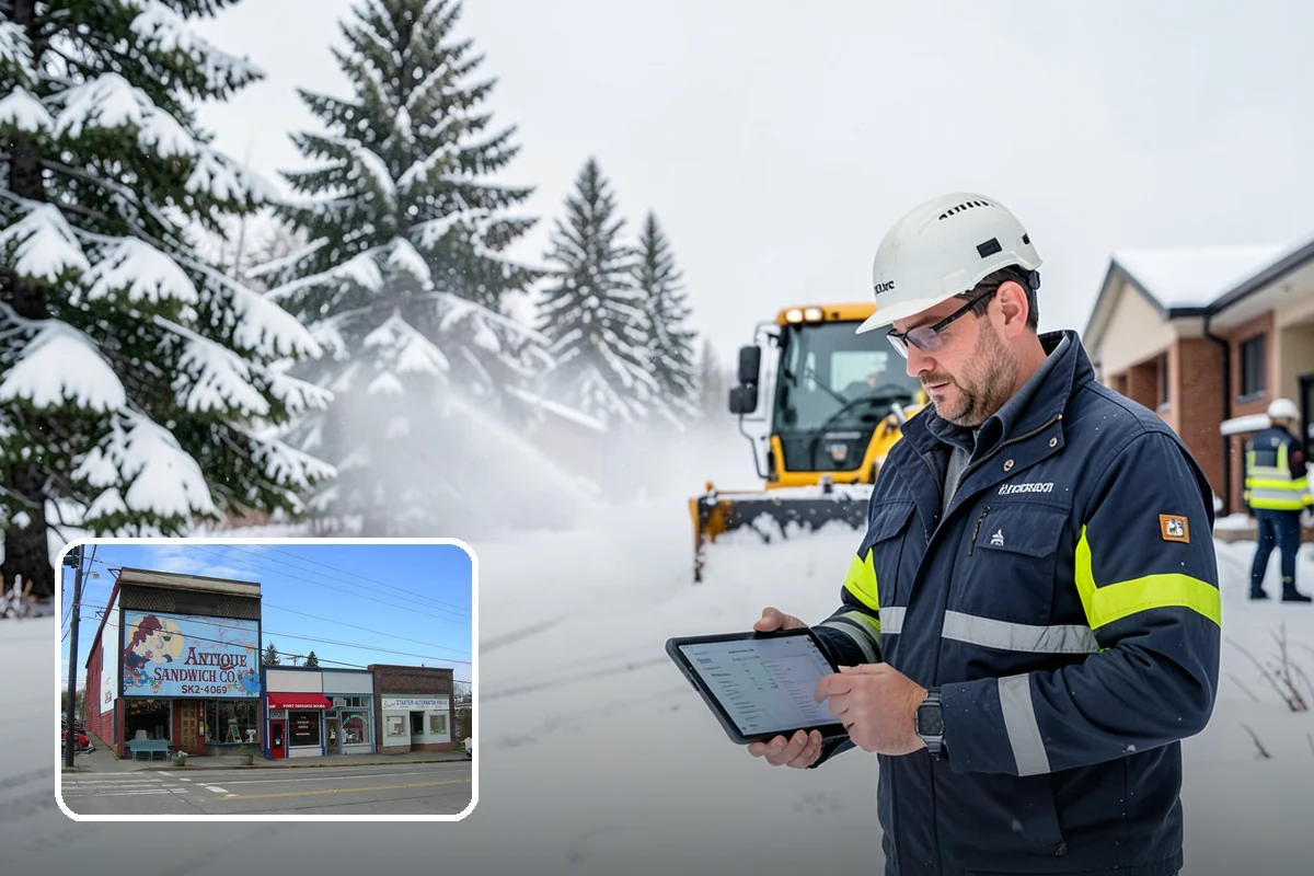 Roof Edge Clearing in Ruston, Pierce County, WA - Removes falling-snow and icicle hazards over entrances