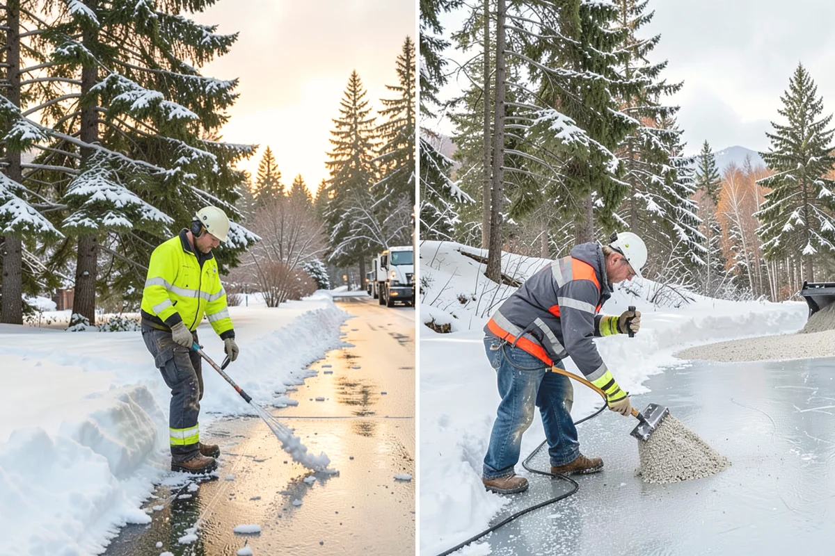 Roof Edge Clearing in Ruston, Pierce County, WA - Identify overhangs above doors and walkways