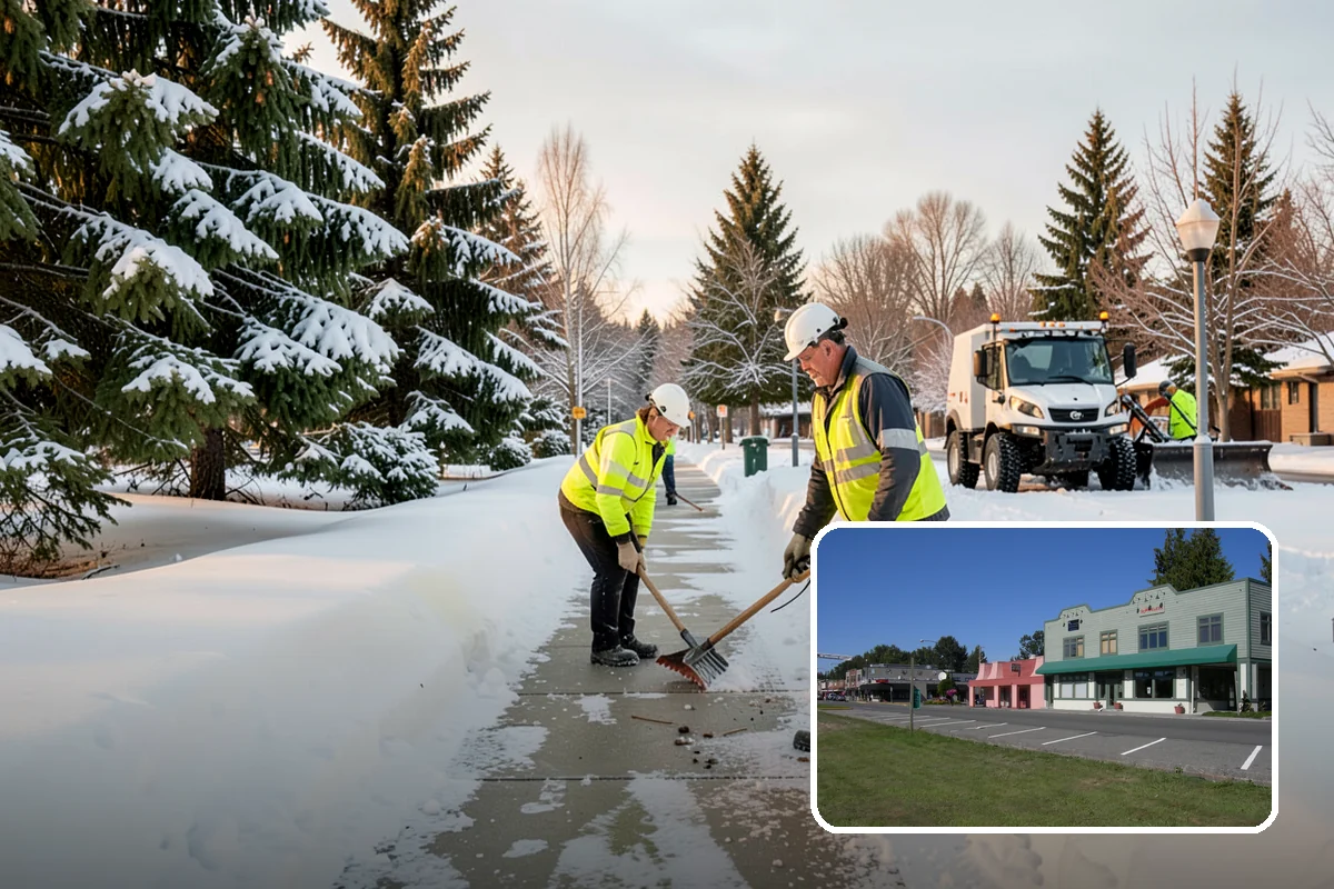 Roof Edge Clearing in Snoqualmie, King County, WA - Removes falling-snow and icicle hazards over entrances